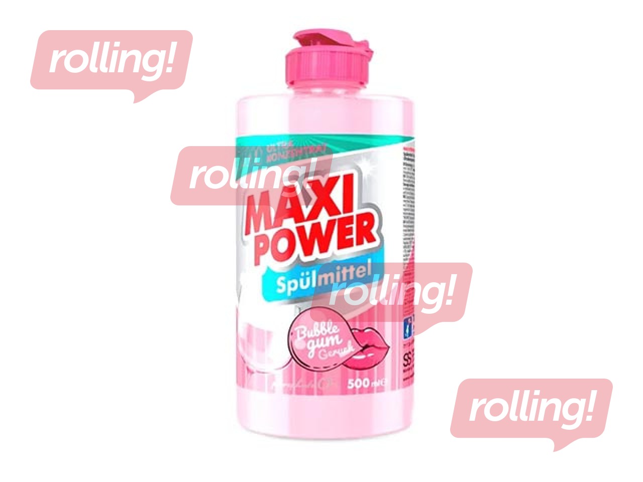 Средство для мытья посуды Maxi Power, Bubble Gum, концентрированный, 500мл