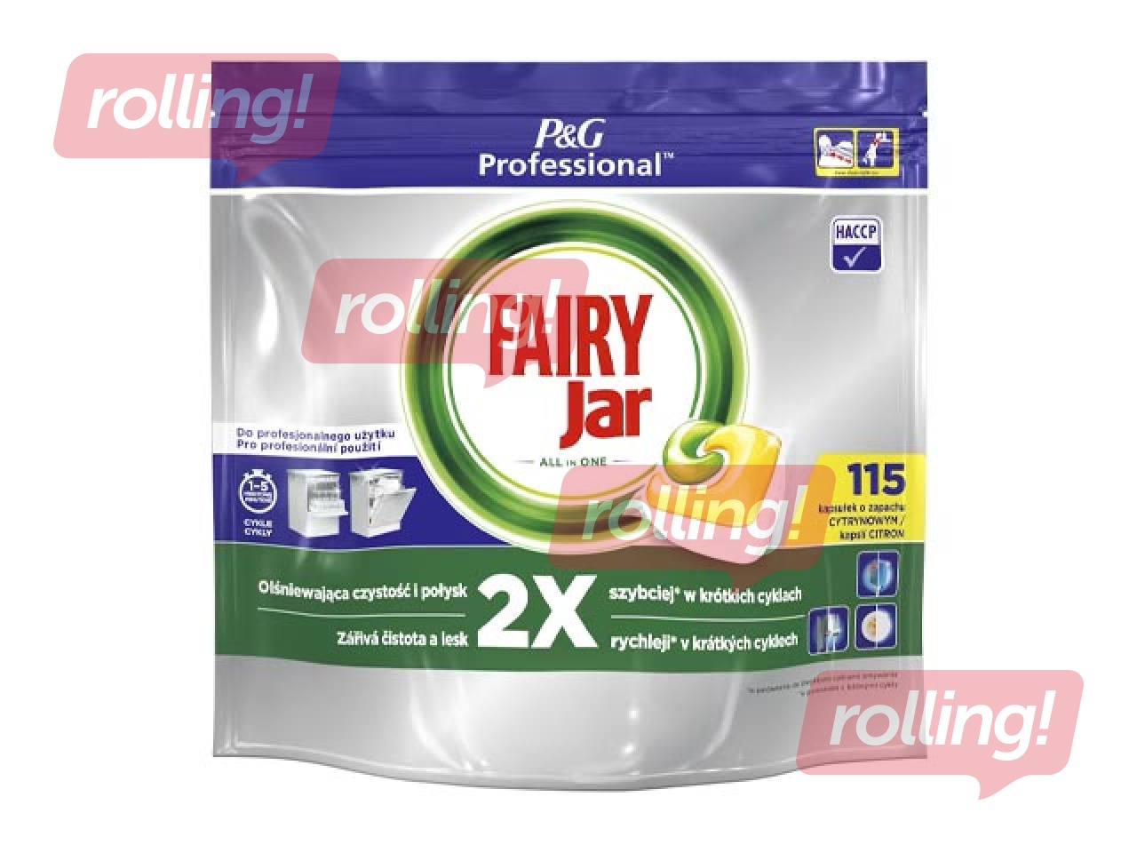 Nõudepesumasina tabletid Fairy, Jar Professional, 115 tk