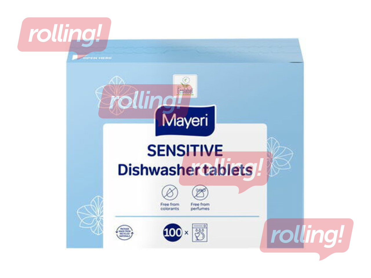 Tabletes trauku mazgājamai mašīnai Mayeri, Sensitive, 100 gab.