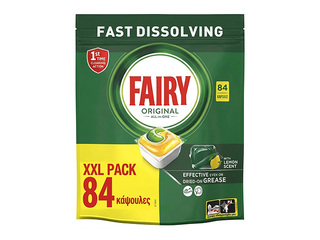 Kapsulas trauku mazgāšanas mašīnai Fairy Original All in One, Lemon, 84gab