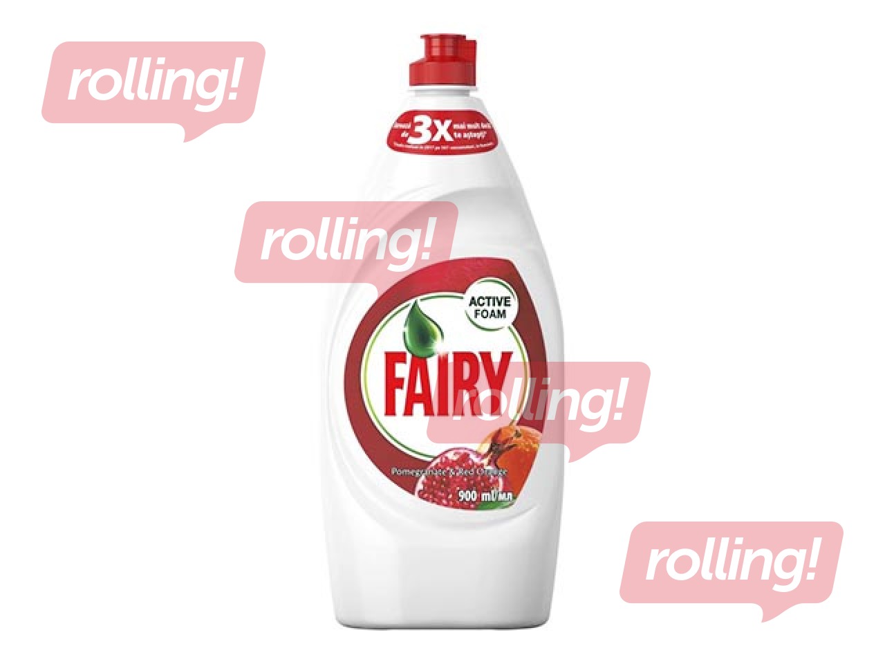 Trauku mazgāšanas līdzeklis Fairy Pomegranate&Red Orange, 900ml