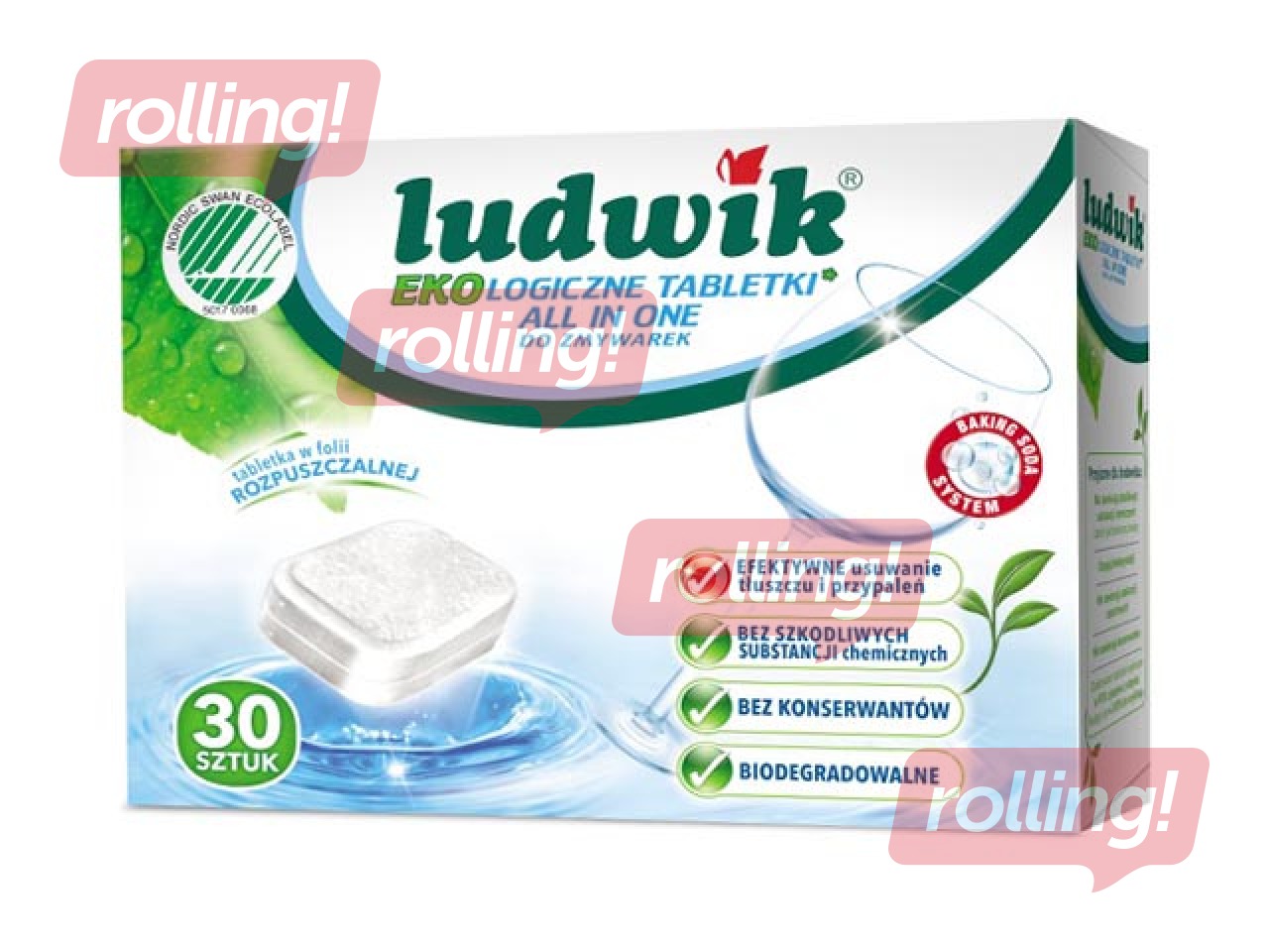 Tabletes trauku mazgājamai mašīnai Ludwik eco, All in One 30 gb
