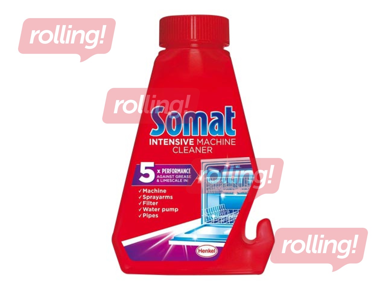 Trauku mazgājamās mašīnas tīrīšanas līdzeklis Somat, 250ml