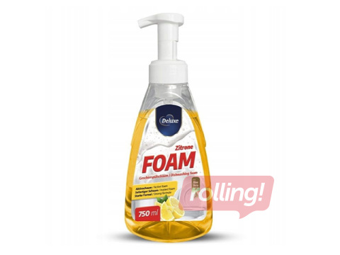 Dishwashing foam Deluxe, with lemon scent, 750ml