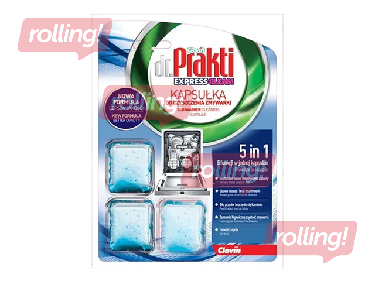 Чистящие капсулы для посудомоечной машины Dr.Prakti, 3шт