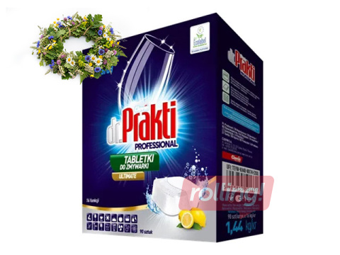 Tabletes trauku mazgājamai mašīnai Dr.Prakti, Ultimate, 90 gab. +Līgo dāvana!