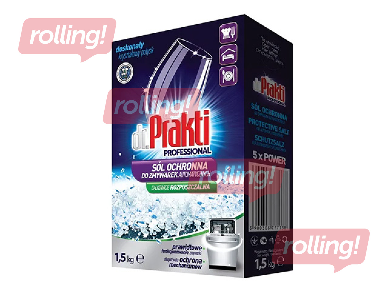 Sāls trauku mazgājamai mašīnai Dr.Prakti, 1.5kg