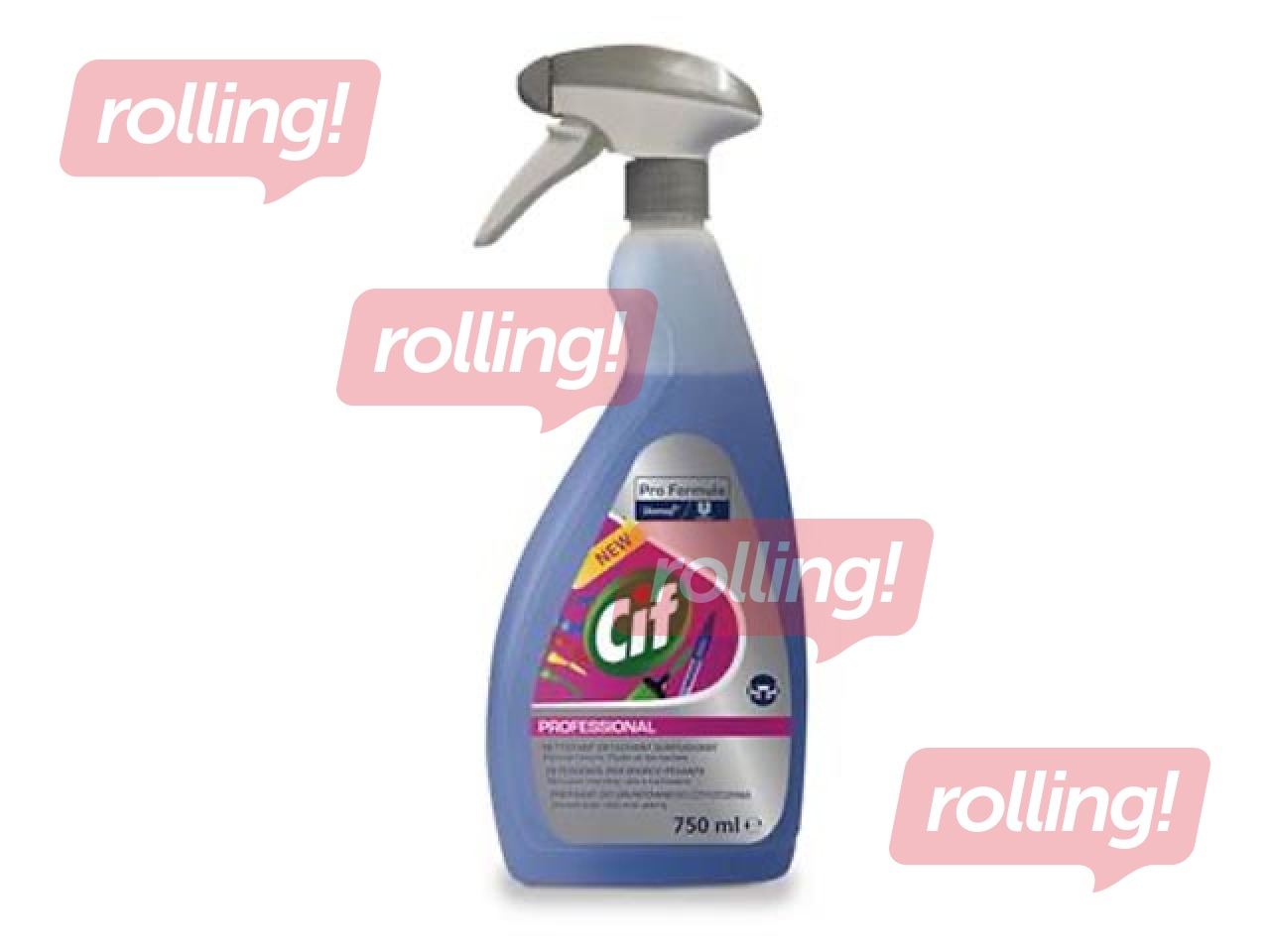 Щелочное средство для удаления загрязнений Cif Professional Heavy Duty Cleaner, 750ml