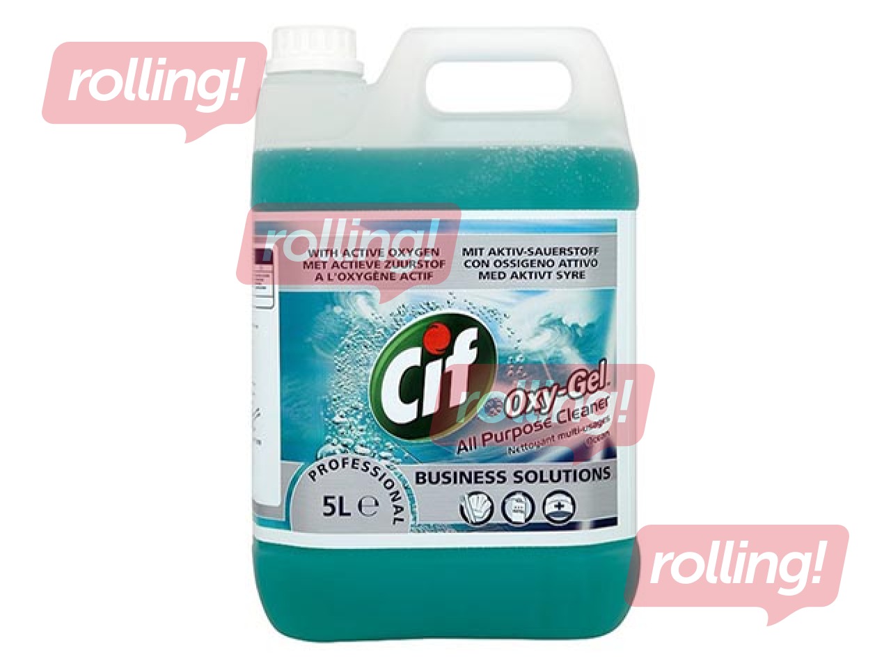 All purpose cleaner Cif Professional Oxy-Gel Ocean, 5L