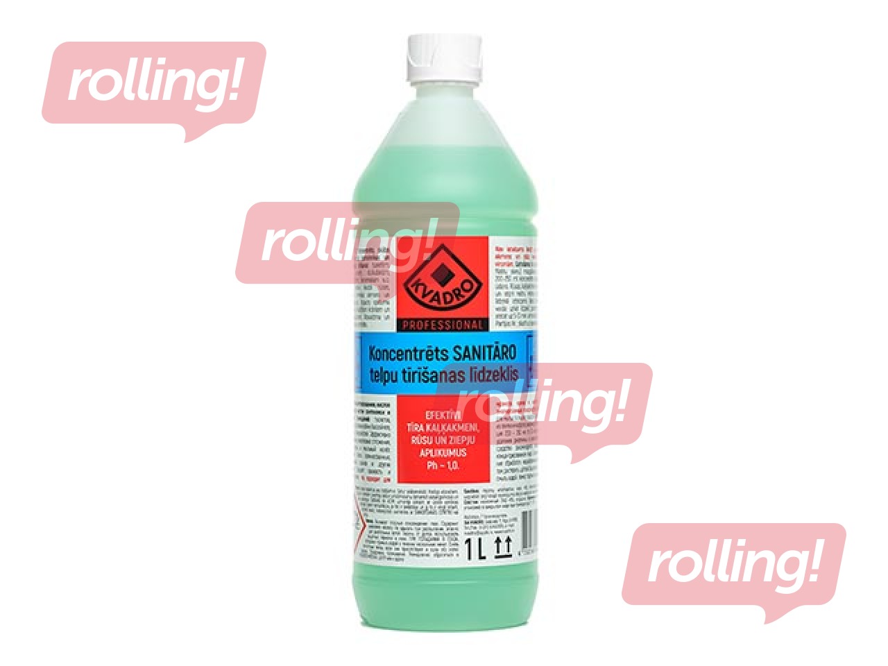 Sanitāro telpu tīrīšanas līdzeklis Kvadro, koncentrēts, 1l