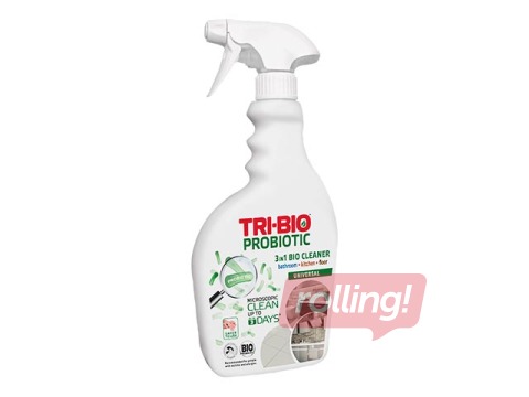 Tīrīšanas līdzeklis Tri-Bio 3in1, probiotisks, virtuvei, vannas istabām un grīdām, 420ml