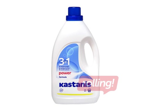 Veļas mazgāšanas līdzeklis Kastanis 3in1 Power formula, Ocean, 1.8l