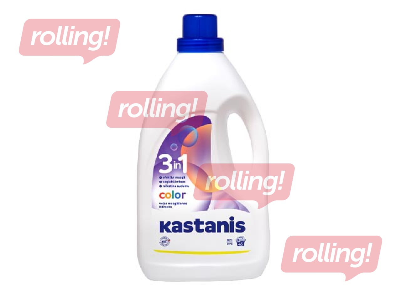 Veļas mazgāšanas līdzeklis Kastanis 3in1 Color, 1.8l
