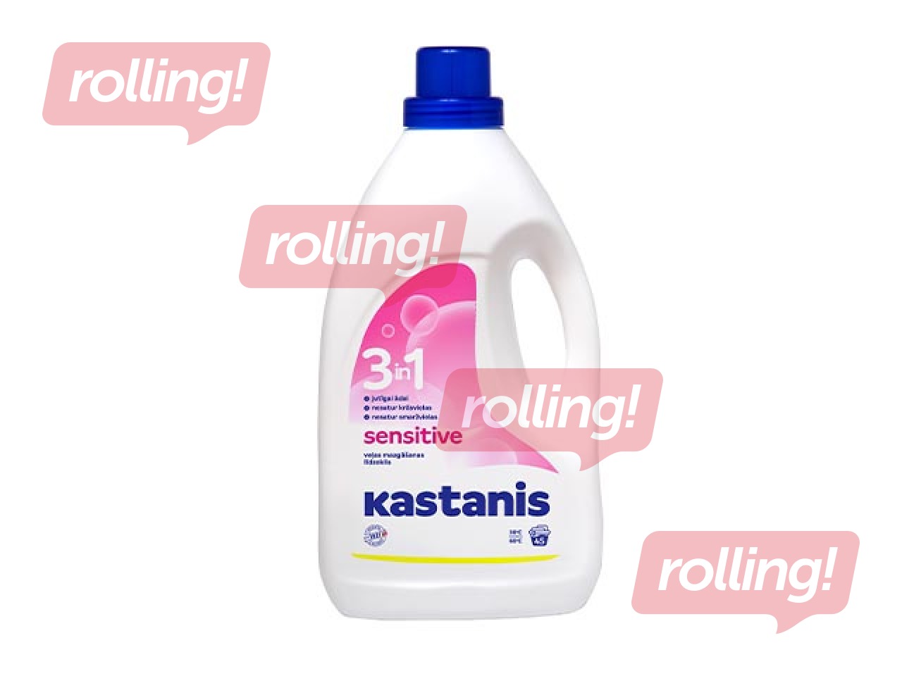 Veļas mazgāšanas līdzeklis Kastanis 3in1 Sensitive, 1.8l