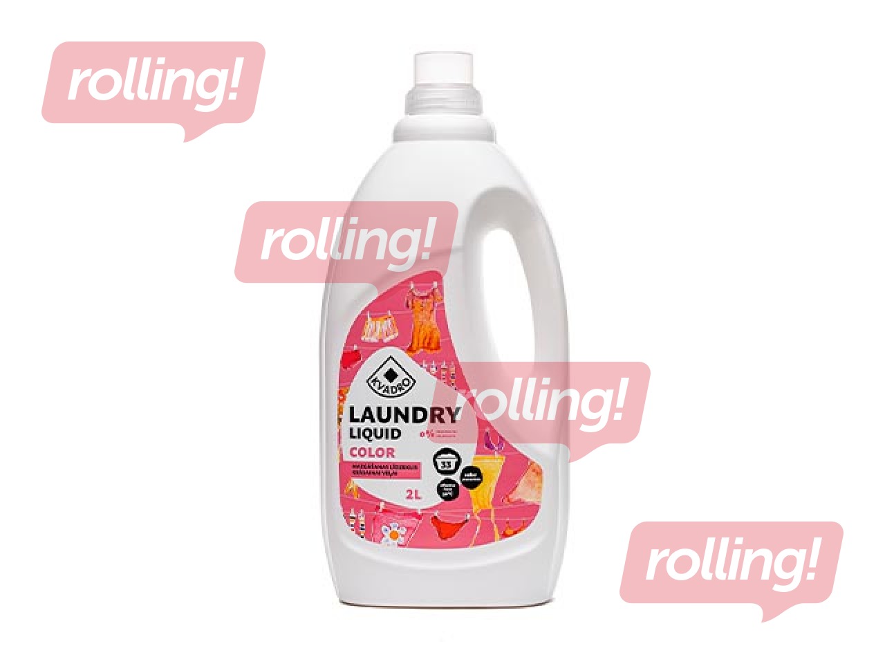 Veļas mazgāšanas līdzeklis Kvadro krāsainai veļai, 2l