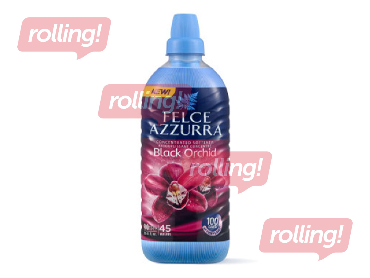 Veļas mīkstinātājs Felce Azzurra Melnā orhideja, koncentrāts, 900ml
