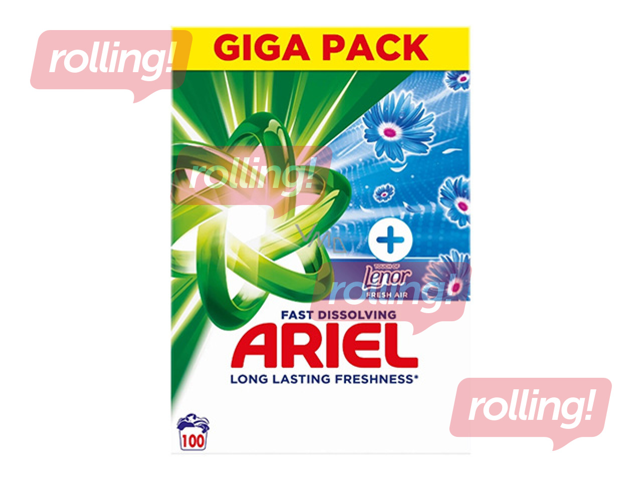 Veļas pulveris Ariel, Touch of Lenor, 5.5kg