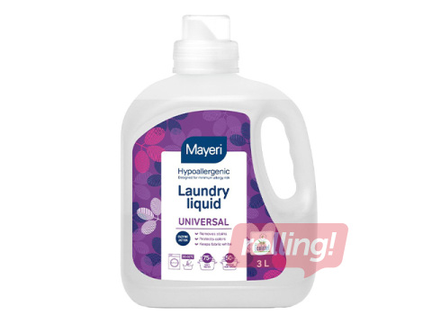 Veļas mazgāšanas līdzeklis Mayeri, Universal, hipoalerģisks, 3l