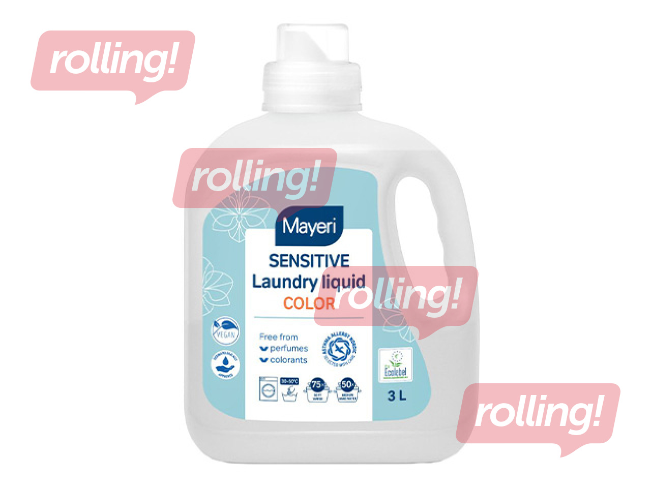 Veļas mazgāšanas līdzeklis Mayeri, Sensitive, Color, 3l