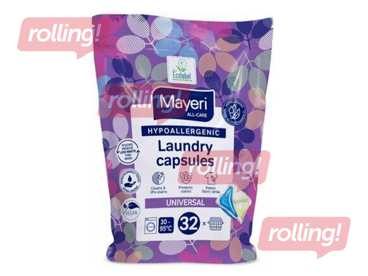 Pesukapslid Mayeri, Universal, hüpoallergeensed, 32tk