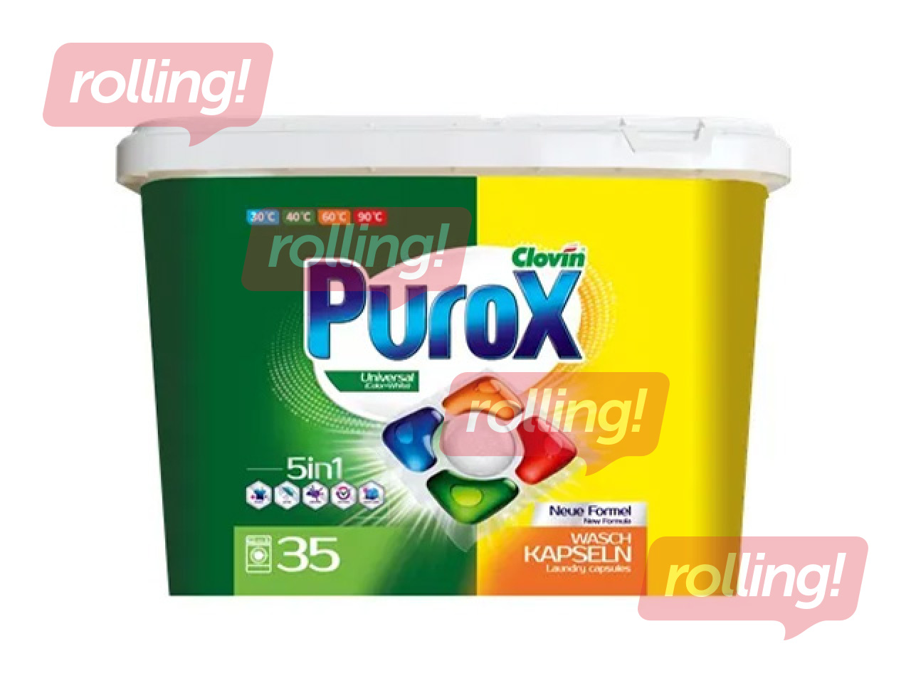 Капсулы для стирки Purox, Universal, 35шт