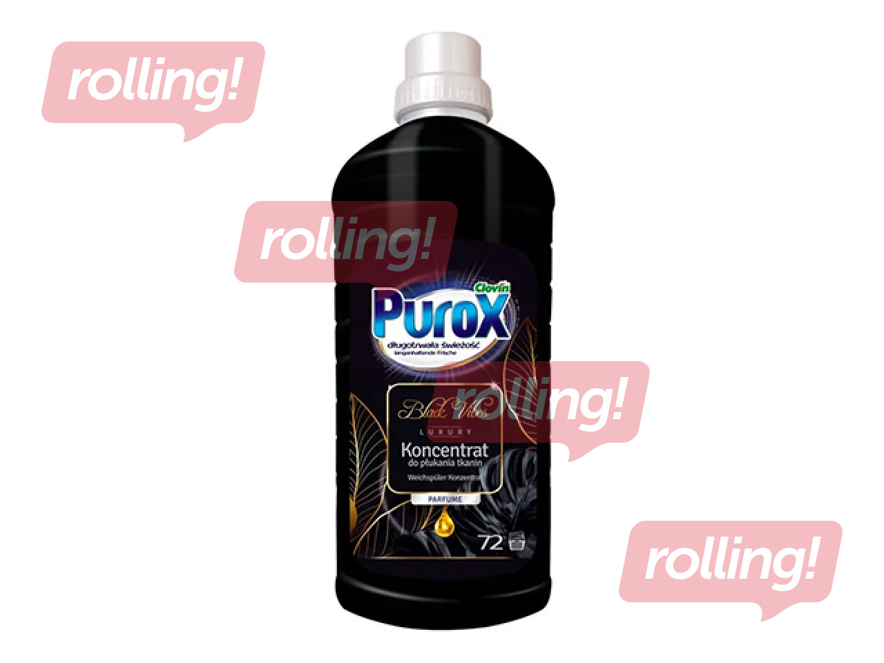Veļas mīkstinātājs Purox, Black Vibes, koncentrāts, 1.8l