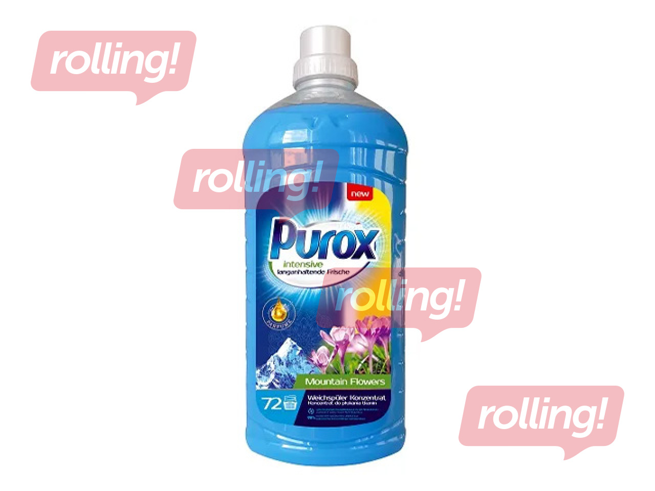 Veļas mīkstinātājs Purox, Mountain Flowers, koncentrāts, 1.8l