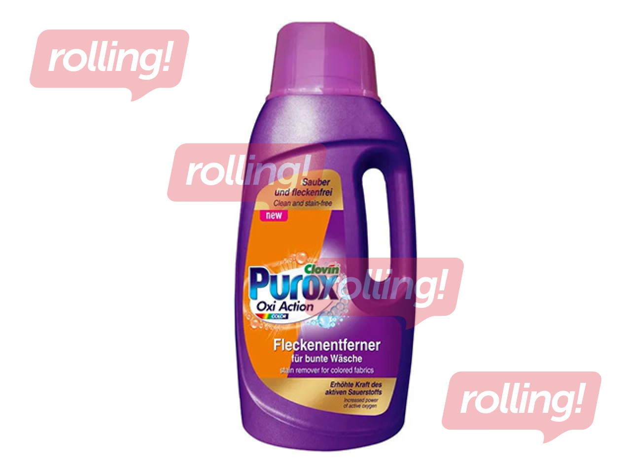 Пятновыводитель Purox Oxi Action, для цветного белья, 1.5л