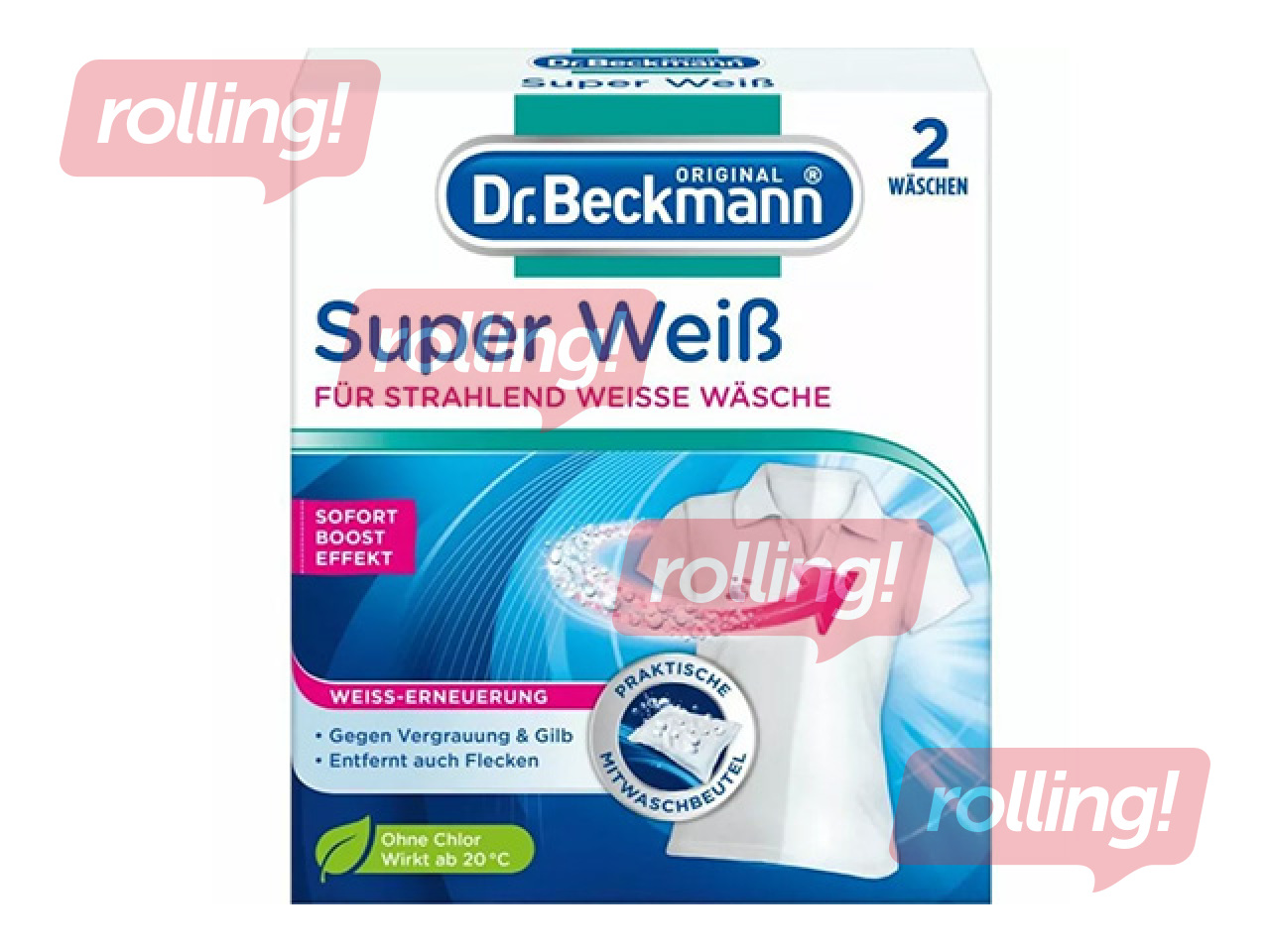 Bleaching agent Dr.Beckmann Super White, 2×40g
