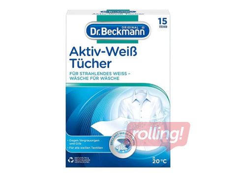 Laundry whitening sheets Dr.Beckmann, 15pcs.