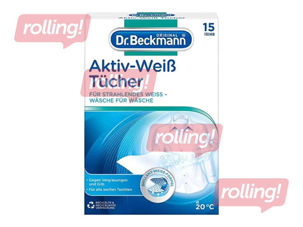 Laundry whitening sheets Dr.Beckmann, 15pcs.