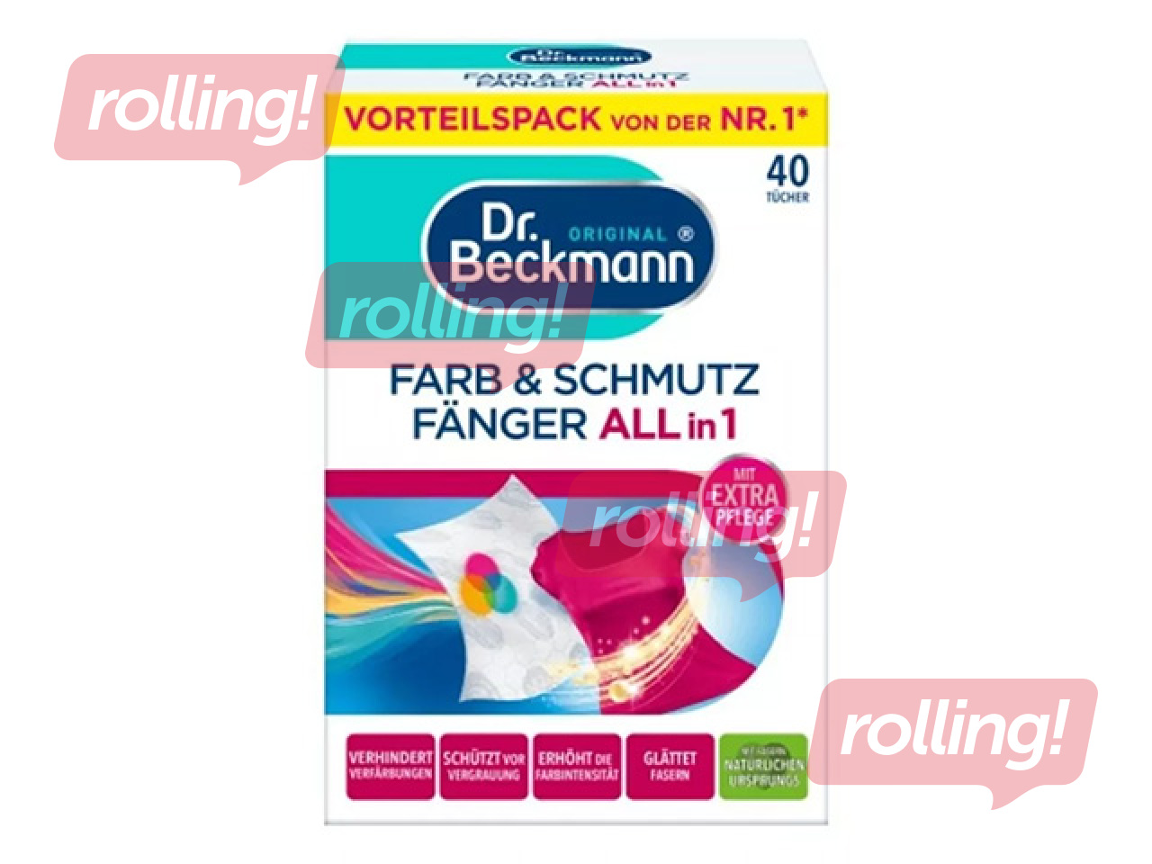 Colour and dirt collecting sheets Dr. Beckmann, 40 pcs.