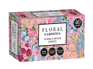 Dryer sheets Floral Range, Gardenia, for tumble dryers, 40 pcs