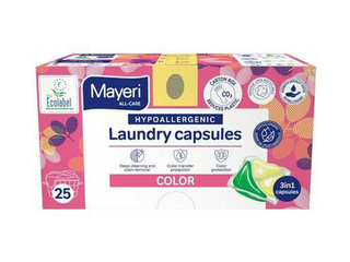 Veļas mazgāšanas kapsulas Mayeri Color, hipoalerģiskas, 25 gab.