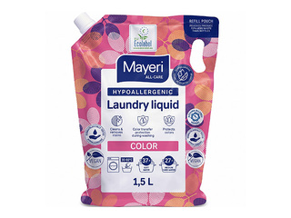 Veļas mazgāšanas līdzeklis Mayeri Color, hipoalerģisks, uzpildes iepakojums, 1.5l
