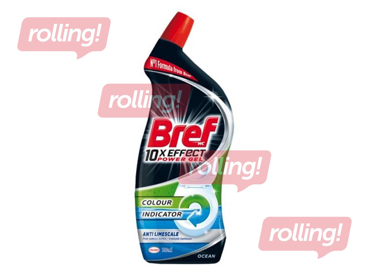 Tualetes tīrīšanas līdzeklis Bref 10 x Anti Limescale, 700ml
