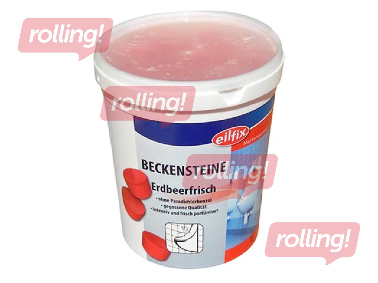Pisuāru tabletes Eilfix Beckensteine, ar zemeņu aromātu, 1 kg