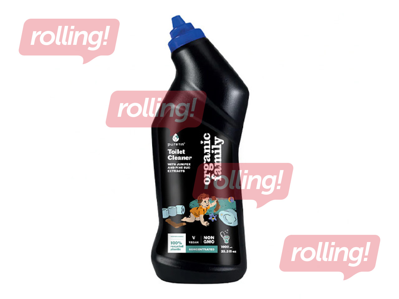 Tualetes tīrīšanas līdzeklis Purenn ar kadiķu ogu un priežu pumpuru ekstraktiem, ekoloģisks, 1l