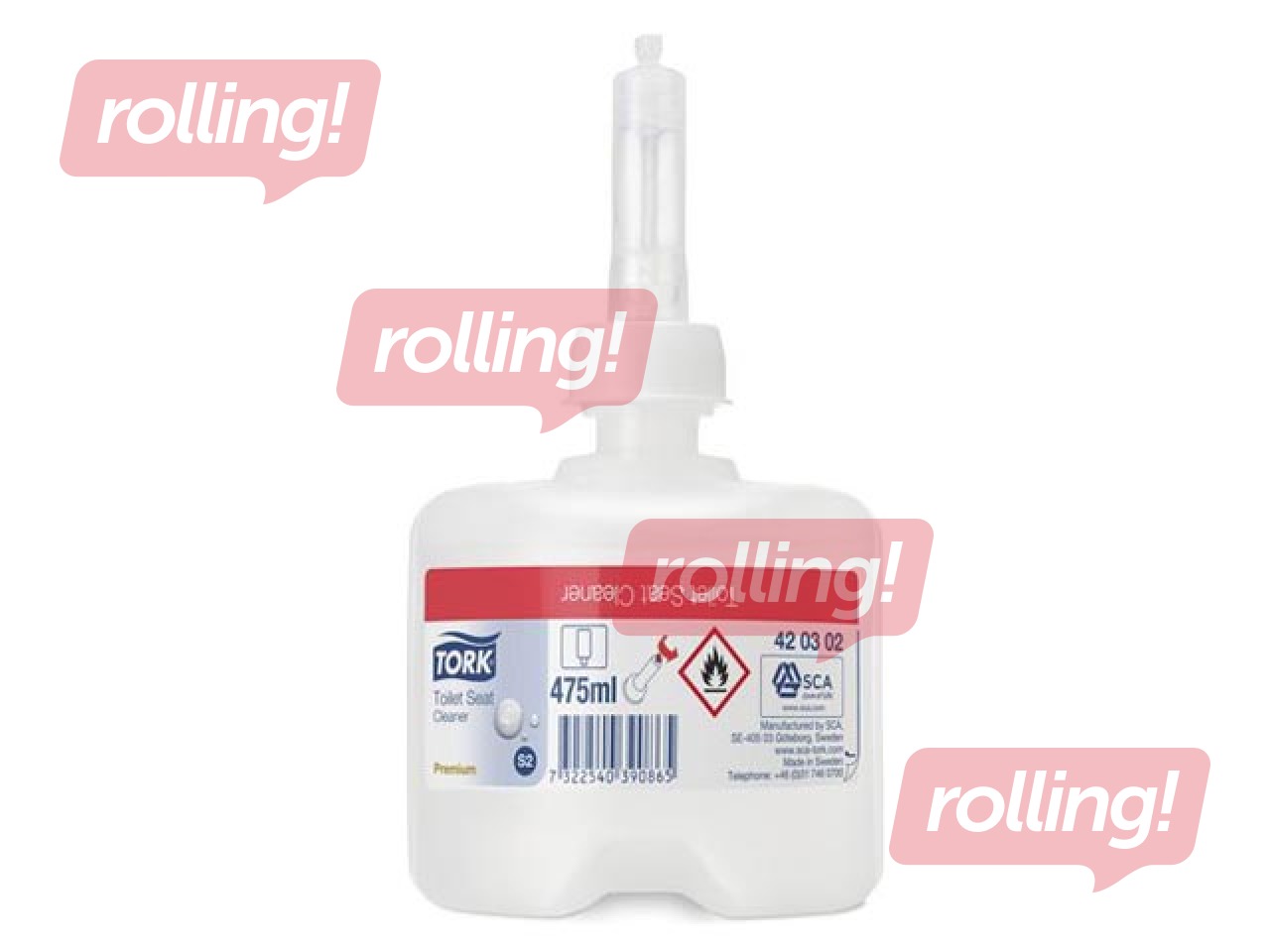 Tualetes poda sēdekļa tīrīšanas līdzeklis Tork Premuim, 475ml