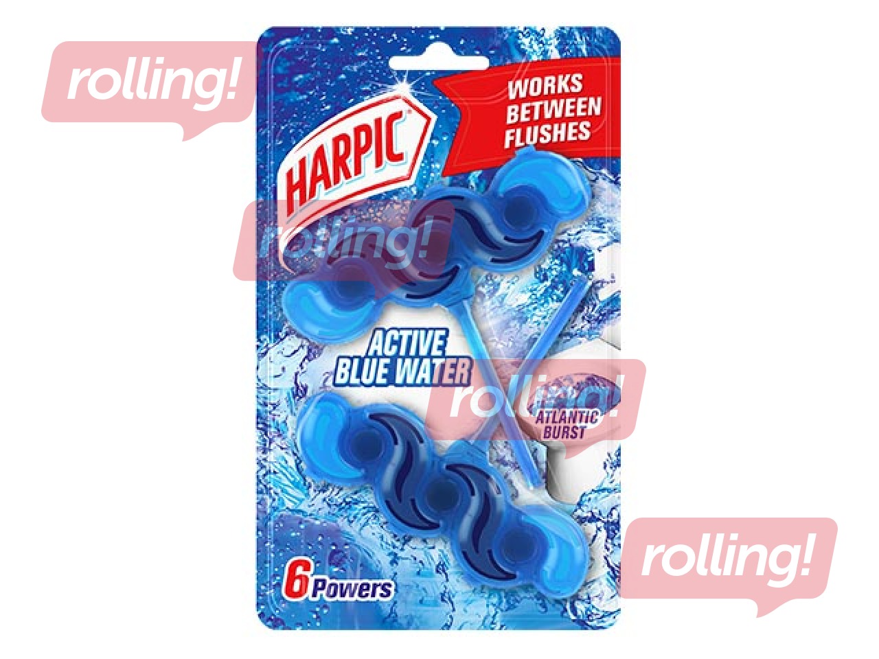 Tualetes bloks Harpic Blue Power, Duo paka 2x35g