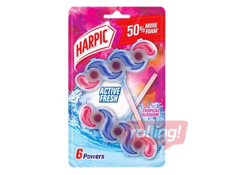 Tualetes bloks Harpic Fresh Power Tropical Blossom, Duo paka 2x35g