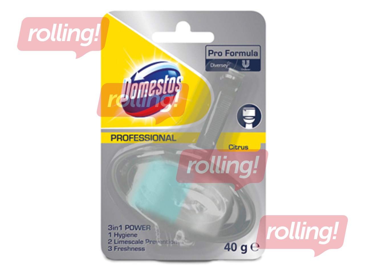 Tualetes bloks Domestos Professional Rim Block Citrus, 40g