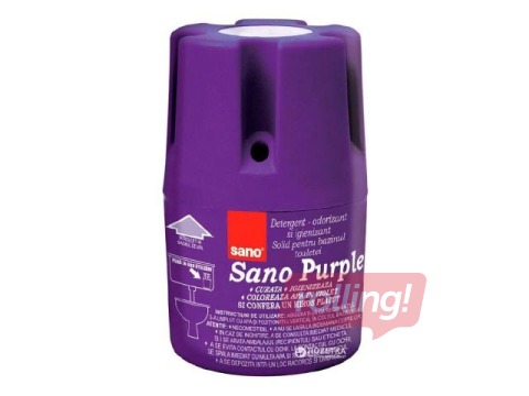 Tualetes bloks skalojamai kastei Sano Purple, 150g