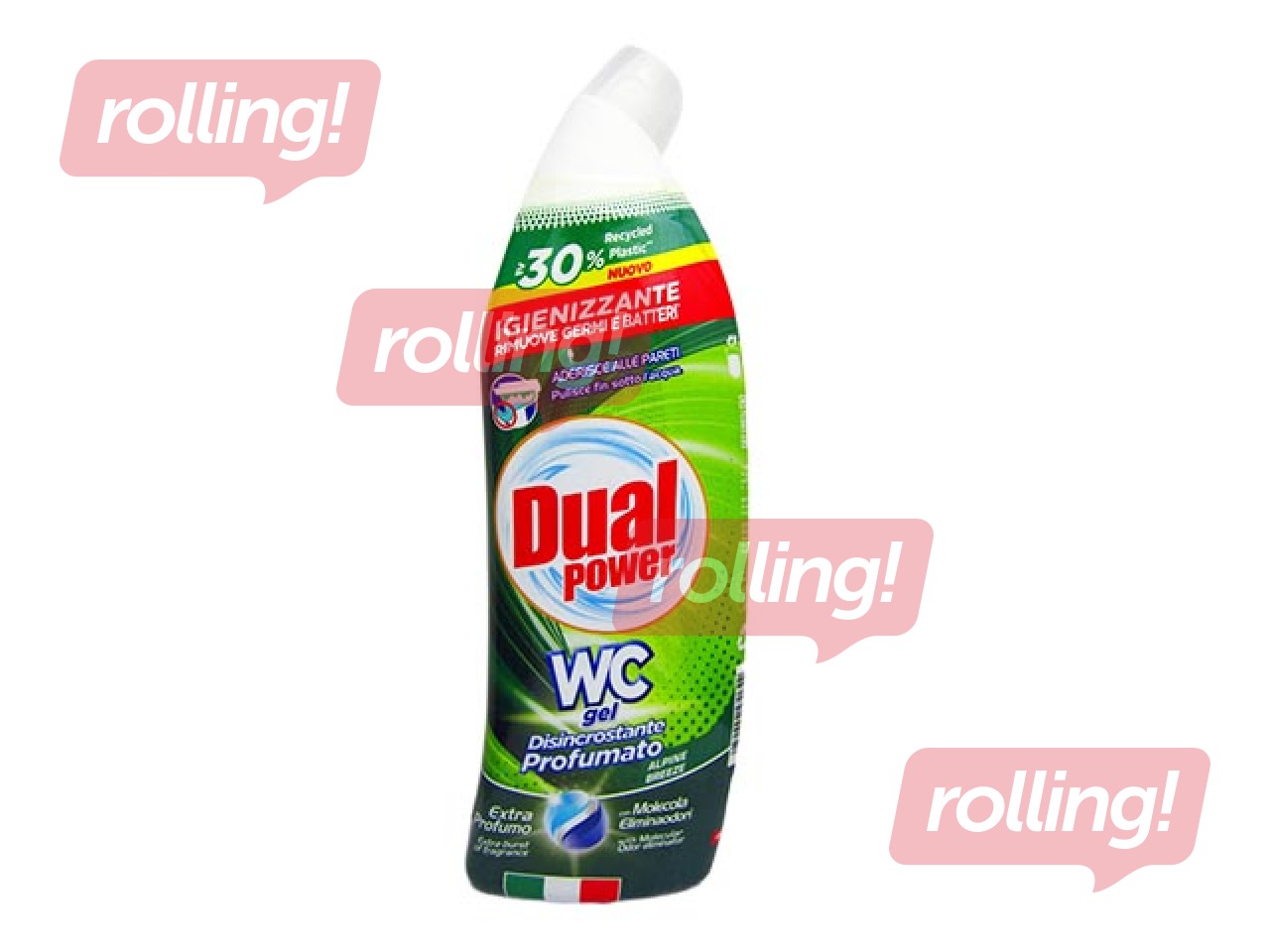 Toilet bowl cleaning and limescale removal gel, Dual Power, 700ml
