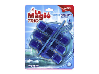 Туалетный блок, La Magie Aqua Premium, Ocean Trio, 3x40г