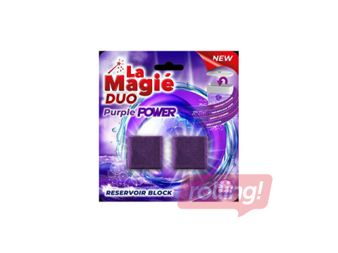 Kapsulas tualetes poda tvertnei La Magie Purple Power, 2x50g