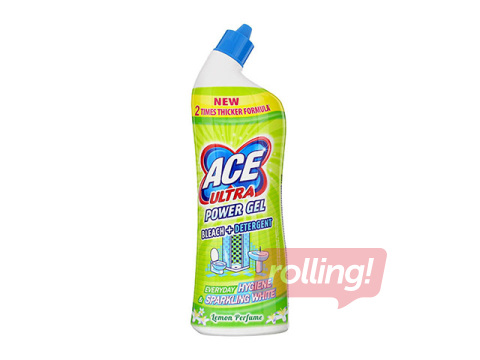 Tualetes tīrīšanas līdzeklis ACE Ultra Power Gel, Lemon Perfume, 750ml