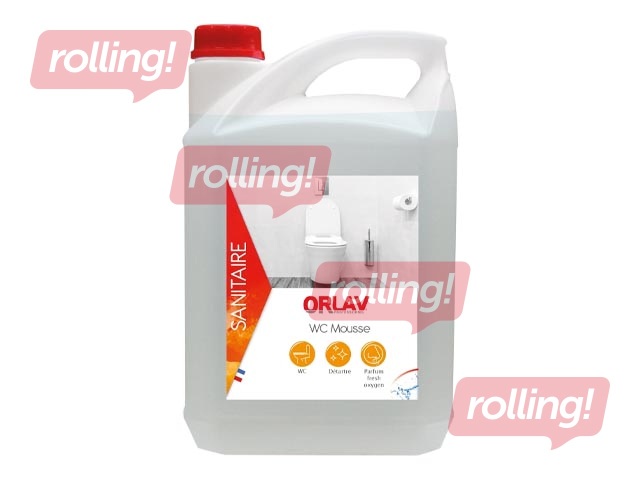 Tualetes tīrīšanas un dezinfekcijas līdzeklis Orlav-327, 5l