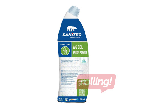 Средство для чистки туалета Sanitec, Green Power, WC Gel, экологичное, 700мл