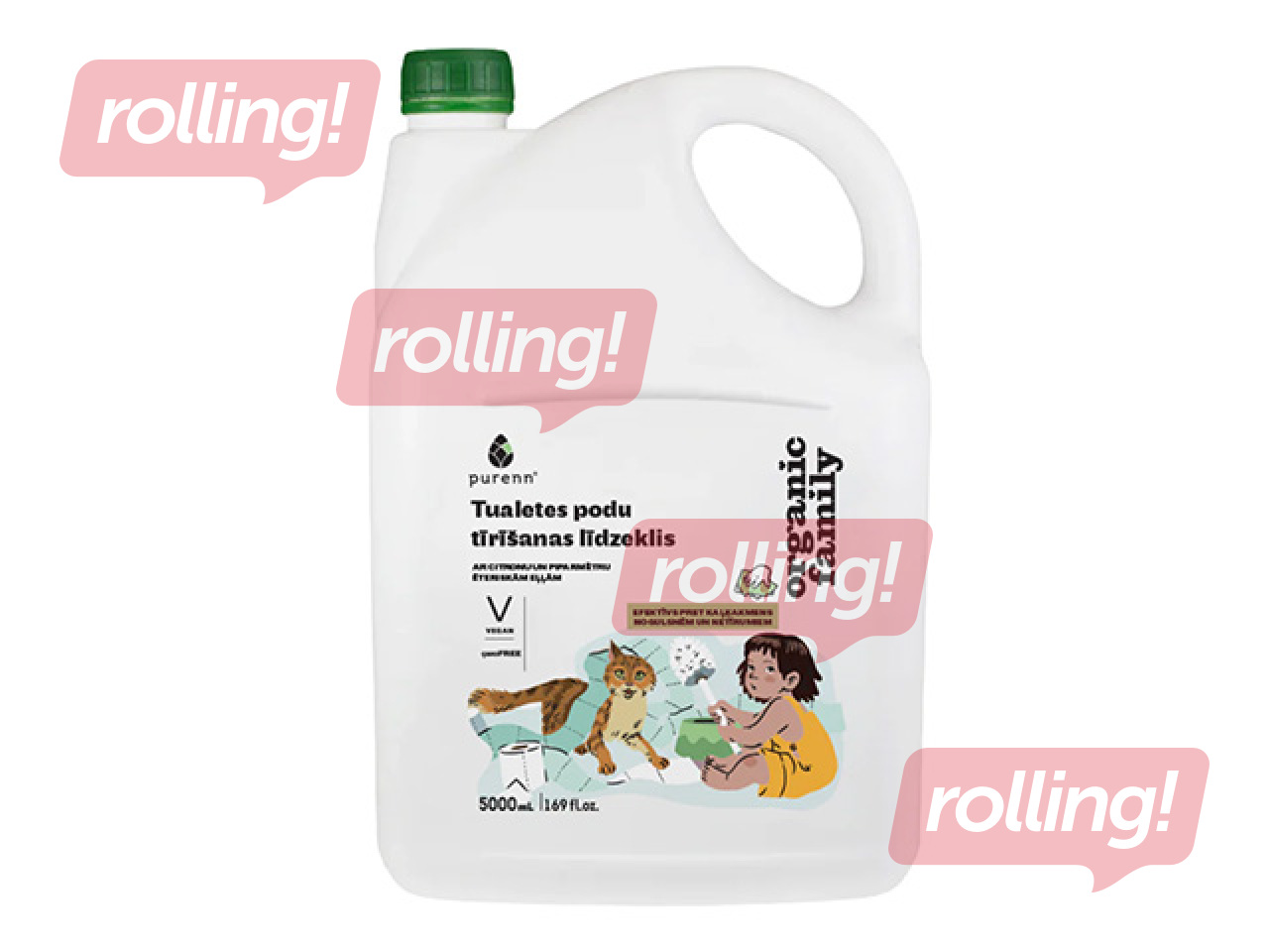 Toilet cleaner Purenn with lemon and peppermint, 5l